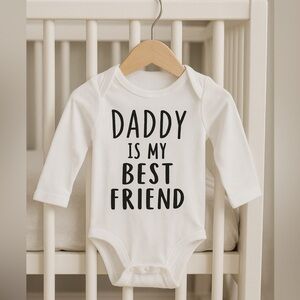 Gerber White Bodysuit - Daddy Is My Best Friend